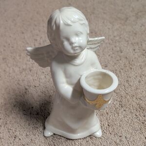 Vintage Ceramic Decorative Angel Candle Holder